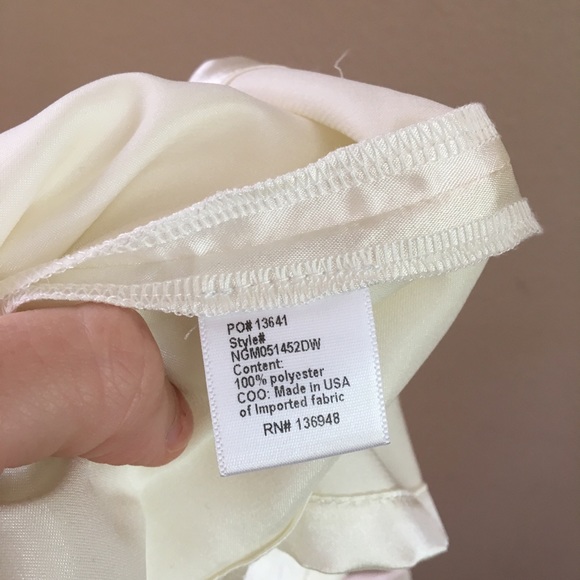 Nasty Gal Plunging V-Neck Mini Dress White Size XL - Picture 7 of 8